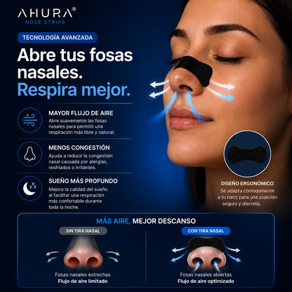 Ahura Nose Strips - Respira, Descansa, Vive