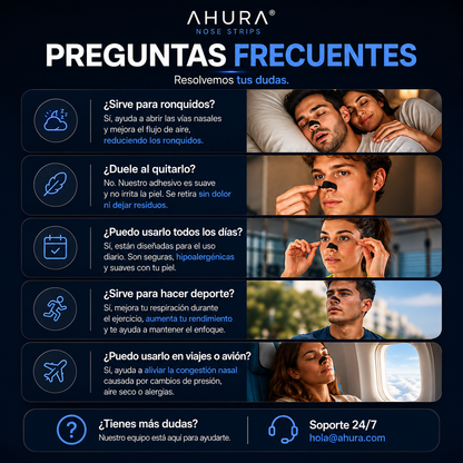 Ahura Nose Strips - Respira, Descansa, Vive