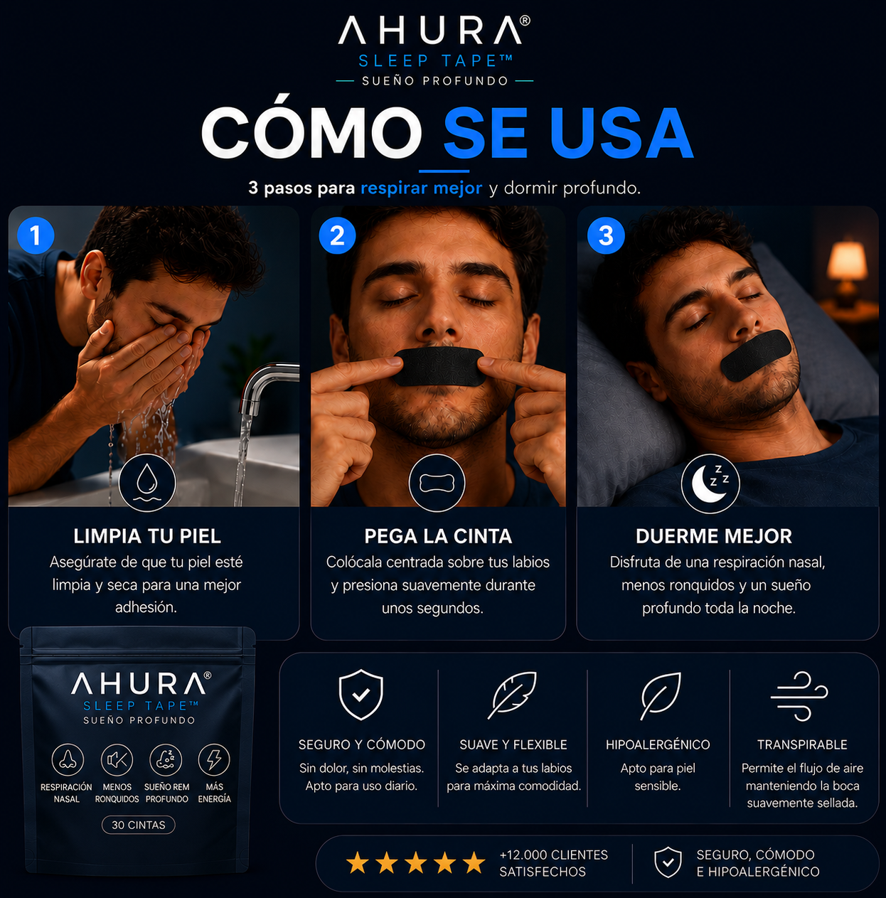 Ahura Sleep Tape - Sueño Profundo