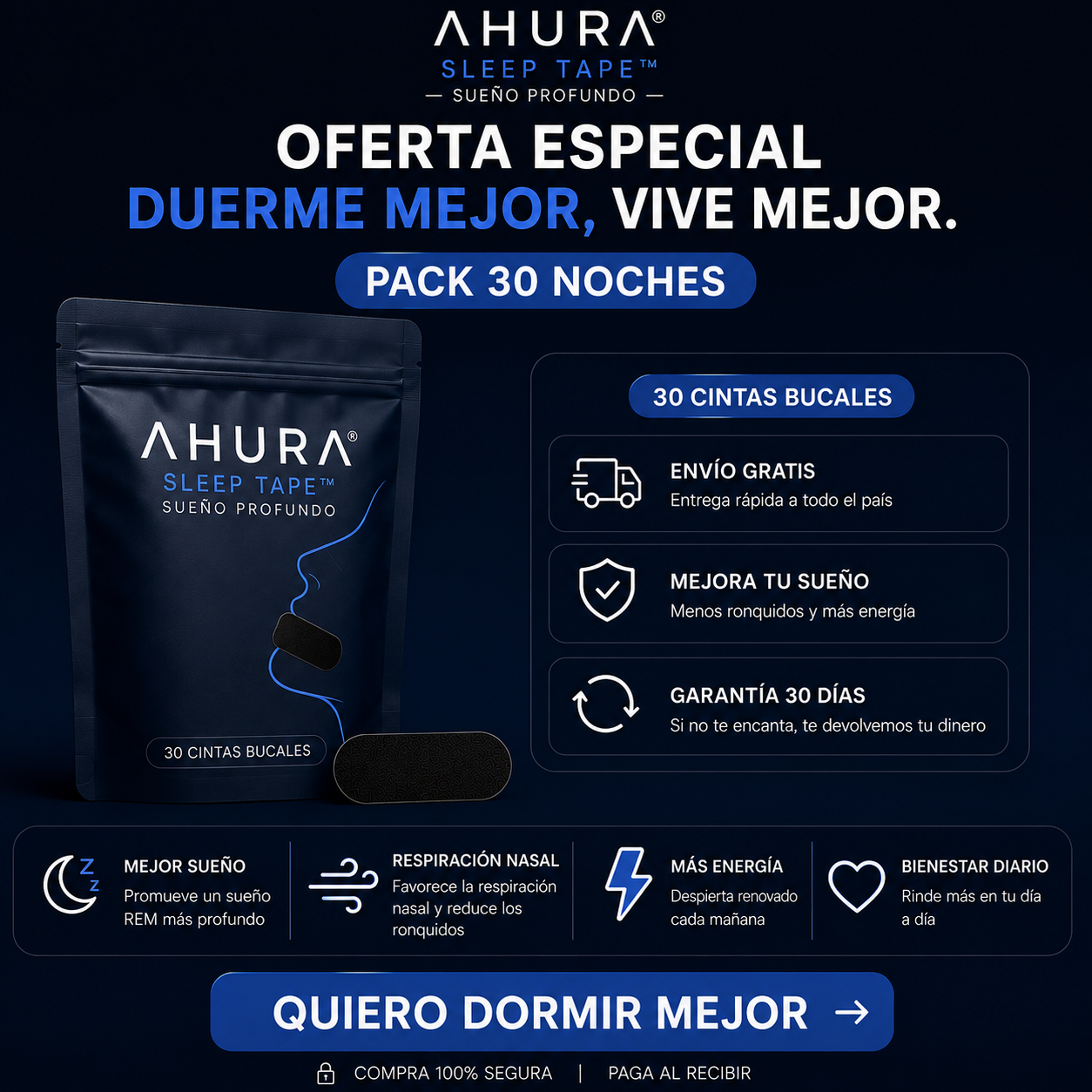 Ahura Sleep Tape - Sueño Profundo