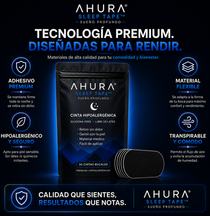 Ahura Sleep Tape - Respira por la nariz