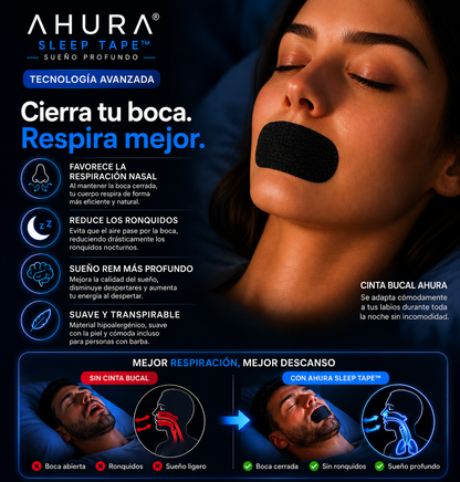 Ahura Sleep Tape - Respira por la nariz