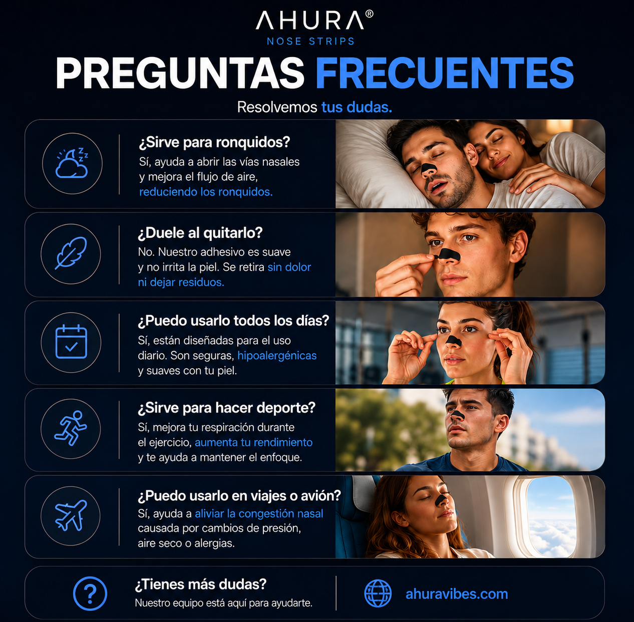 Ahura Nose Strips - Abre tus fosas nasales